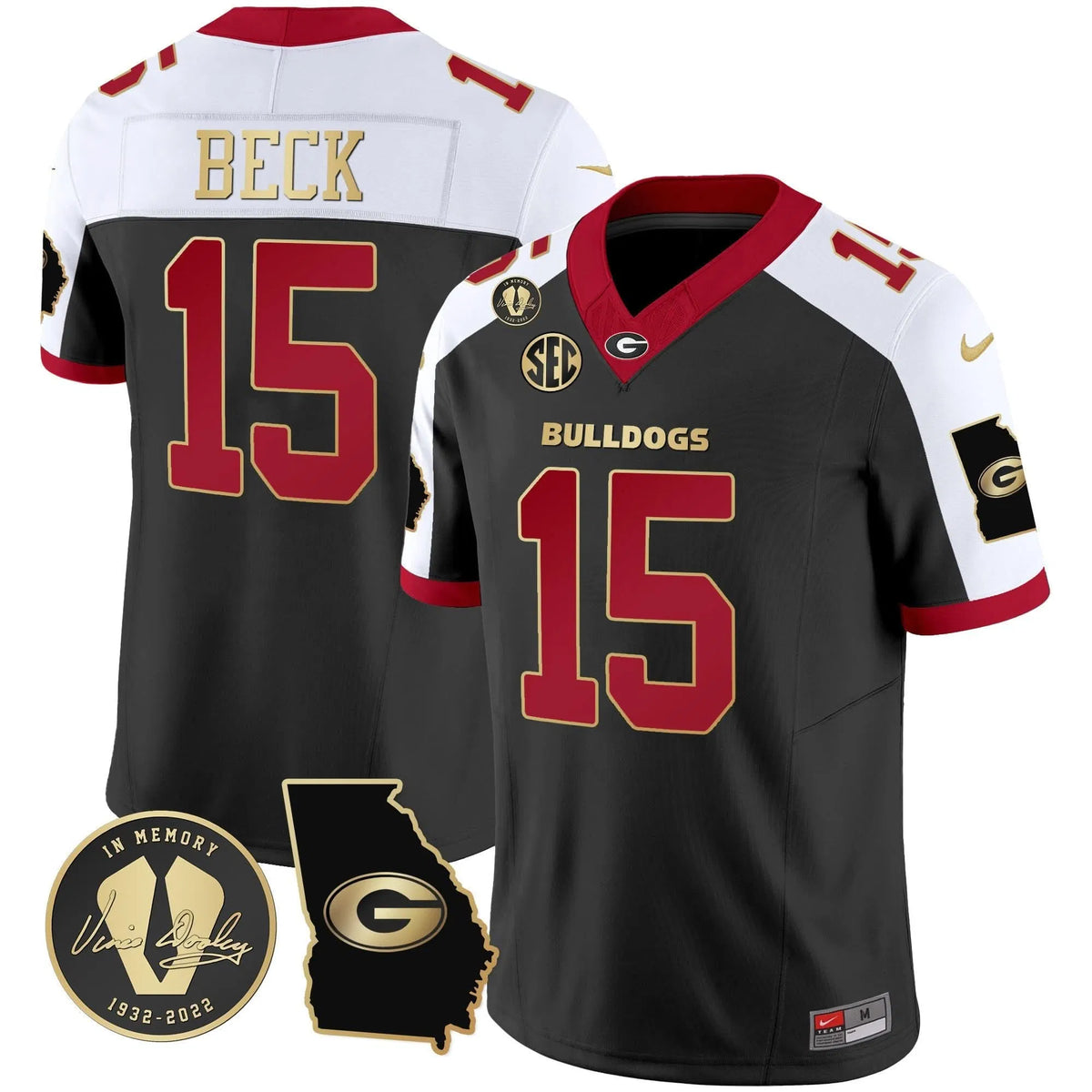 Personalized GB 2026 Vapor Jersey V3 - Georgia Map - Alternate / Carson Beck Stitched