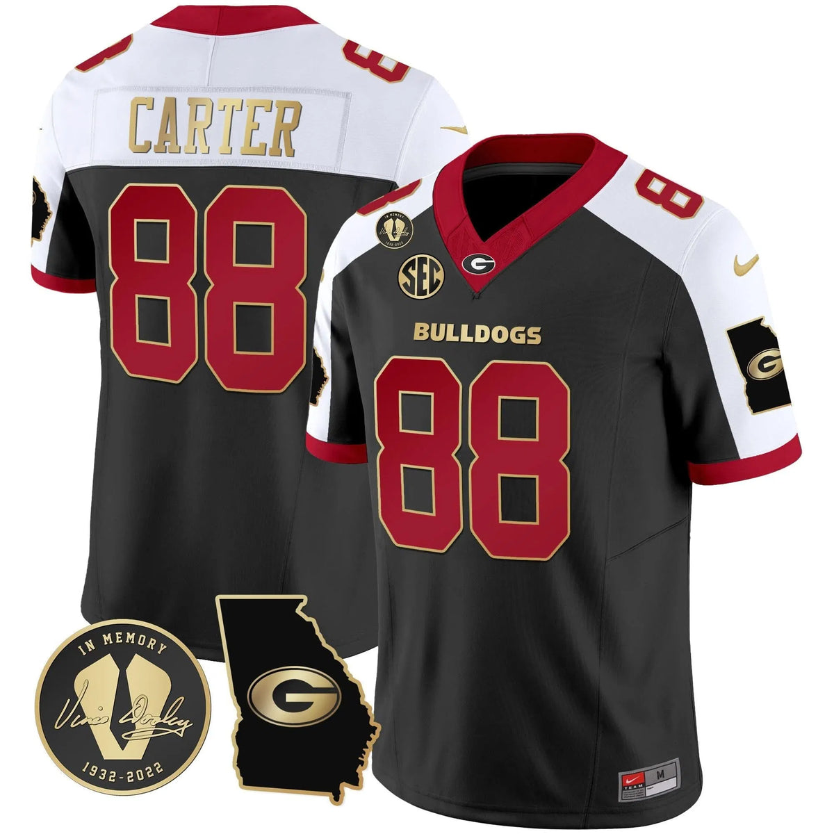 Personalized GB 2026 Vapor Jersey V3 - Georgia Map - Alternate / Jalen Carter Stitched