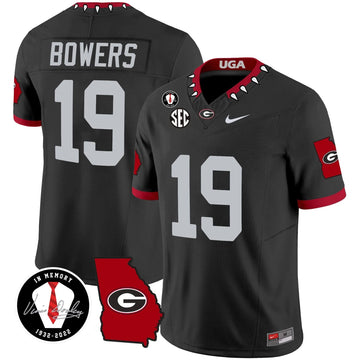 Personalized GB 2026 Vapor Jersey V3 - Georgia Map - Black / Brock Bowers Stitched