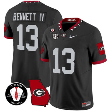 Personalized GB 2026 Vapor Jersey V3 - Georgia Map - Black / Stetson Bennett Stitched