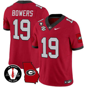 Personalized GB 2026 Vapor Jersey V3 - Georgia Map - Red / Brock Bowers Stitched