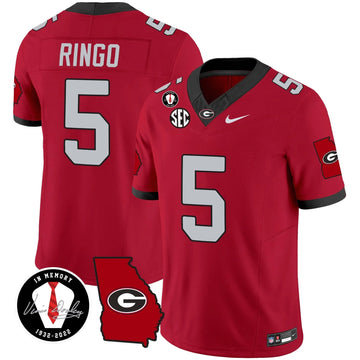 Personalized GB 2026 Vapor Jersey V3 - Georgia Map - Red / Kelee Ringo Stitched
