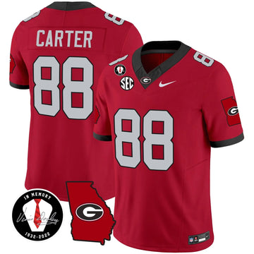 Personalized GB 2026 Vapor Jersey V3 - Georgia Map - Red / Jalen Carter Stitched
