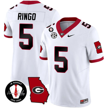Personalized GB 2026 Vapor Jersey V3 - Georgia Map - White / Kelee Ringo Stitched