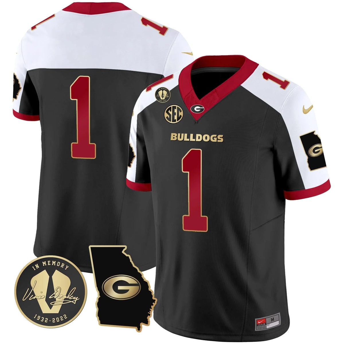 Personalized GB 2026 Vapor Jersey V3 - Georgia Map - Alternate / #1 Team Stitched