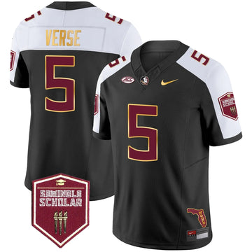 Personalized FSS Gold Trim Vapor Jersey - Black Alternate / Jared Verse Stitched