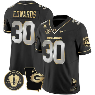Personalized GB 2026 Vapor Jersey V4 - Georgia Map - Black Limited / Daijun Edwards Stitched