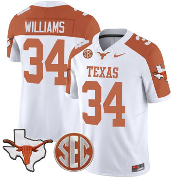 Personalized TL State Map & SEC Patch Vapor Jersey V2 - Inverted / Ricky Williams Stitched