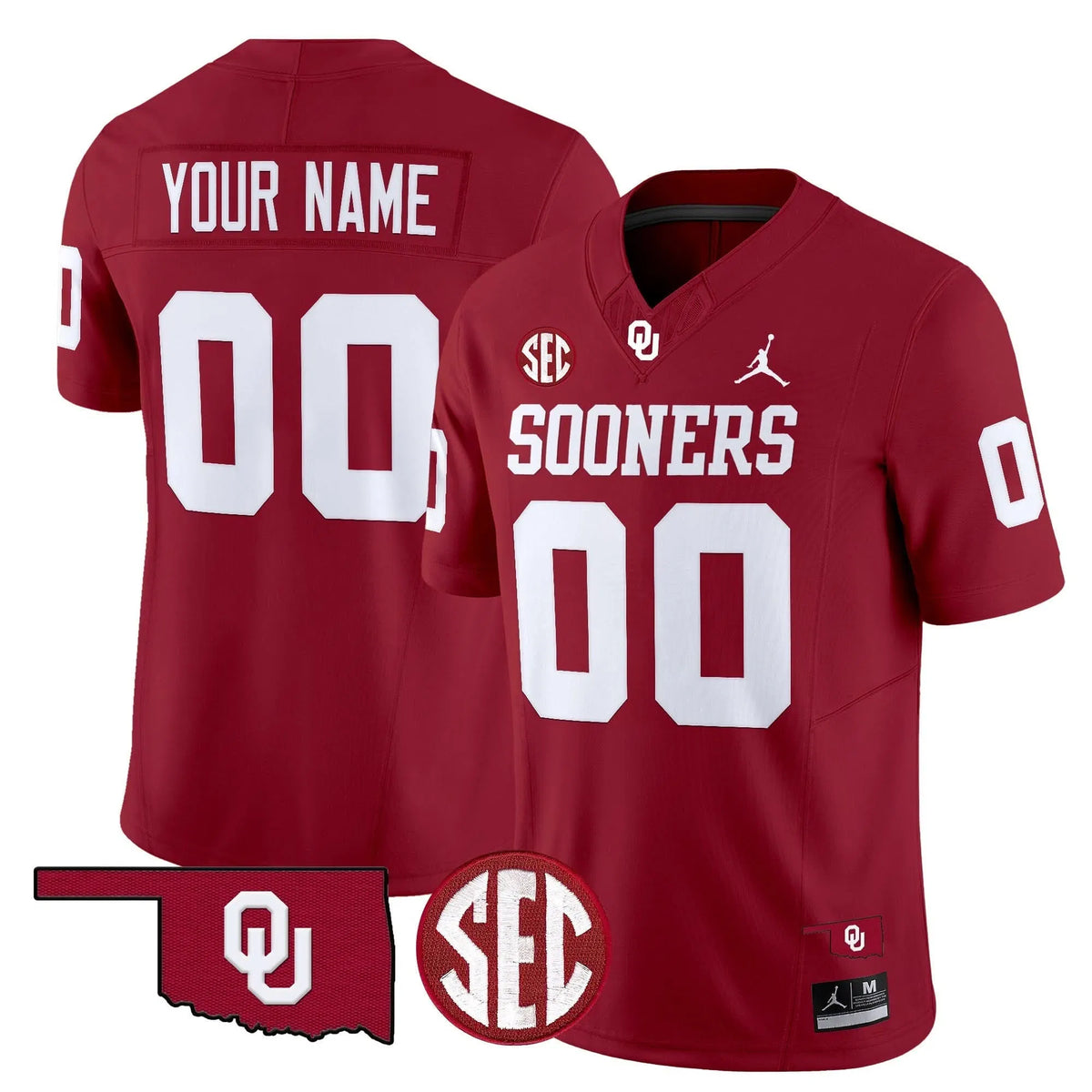 Personalized OS 2026 Vapor Limited Custom Jersey - SEC Patch - Crimson Stitched