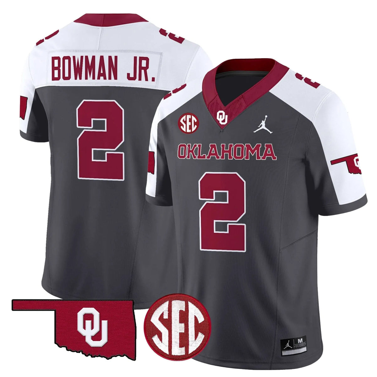 Personalized OS 2026 Vapor Limited Jersey - SEC Patch - Special Anthracite / Billy Bowman Jr. Stitched