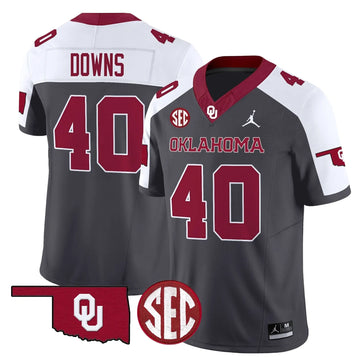 Personalized OS 2026 Vapor Limited Jersey - SEC Patch - Special Anthracite / Ethan Downs Stitched