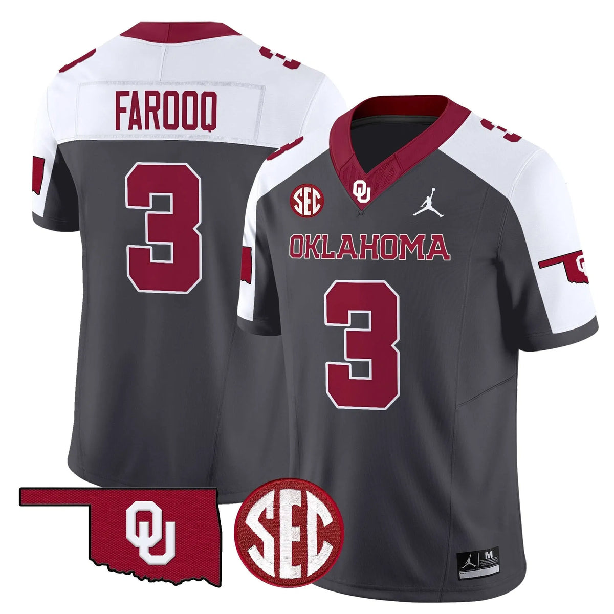Personalized OS 2026 Vapor Limited Jersey - SEC Patch - Special Anthracite / Jalil Farooq Stitched