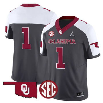 Personalized OS 2026 Vapor Limited Jersey - SEC Patch - Special Anthracite / Team Stitched