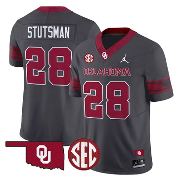 Personalized OS 2026 Vapor Limited Jersey - SEC Patch - Anthracite / Danny Stutsman Stitched
