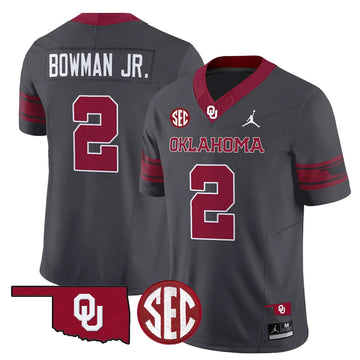 Personalized OS 2026 Vapor Limited Jersey - SEC Patch - Anthracite / Billy Bowman Jr. Stitched
