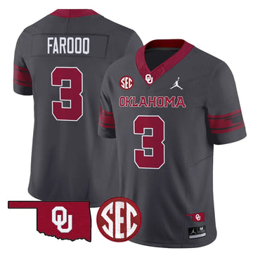 Personalized OS 2026 Vapor Limited Jersey - SEC Patch - Anthracite / Jalil Farooq Stitched