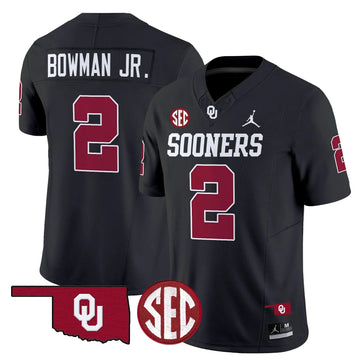 Personalized OS 2026 Vapor Limited Jersey - SEC Patch - Black / Billy Bowman Jr. Stitched