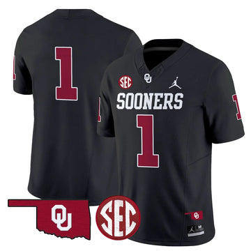 Personalized OS 2026 Vapor Limited Jersey - SEC Patch - Black / Team Stitched