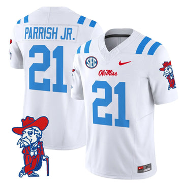 Personalized OMB 2026 Vapor Limited Jersey V2 - White Limited / Henry Parrish Jr. Stitched