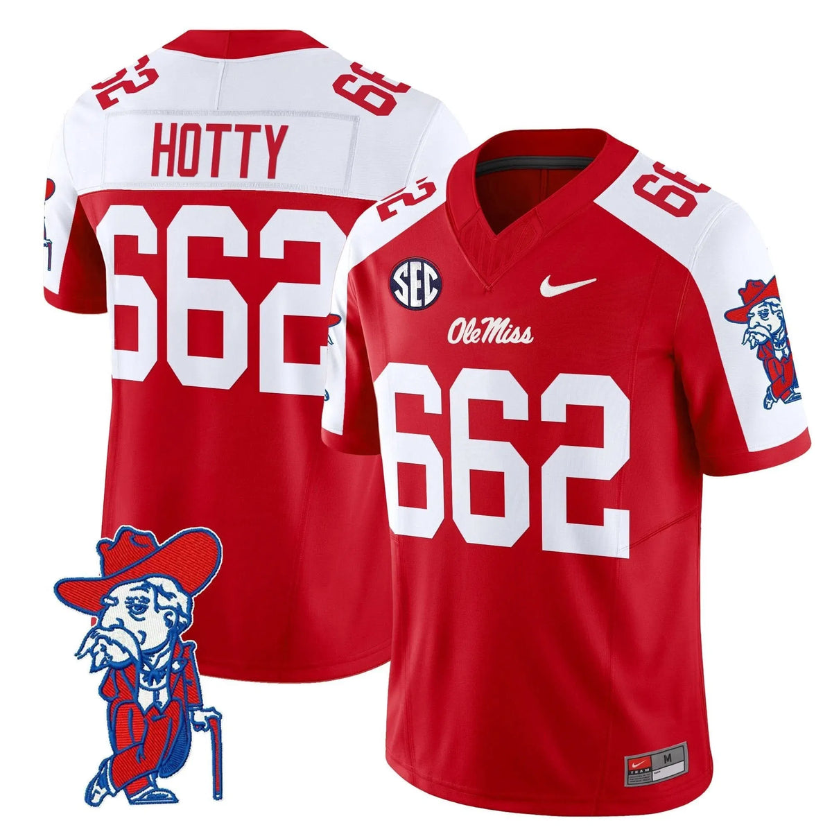Personalized OMB 2026 Vapor Limited Jersey V2 - Red Alternate / Hotty 662 Stitched