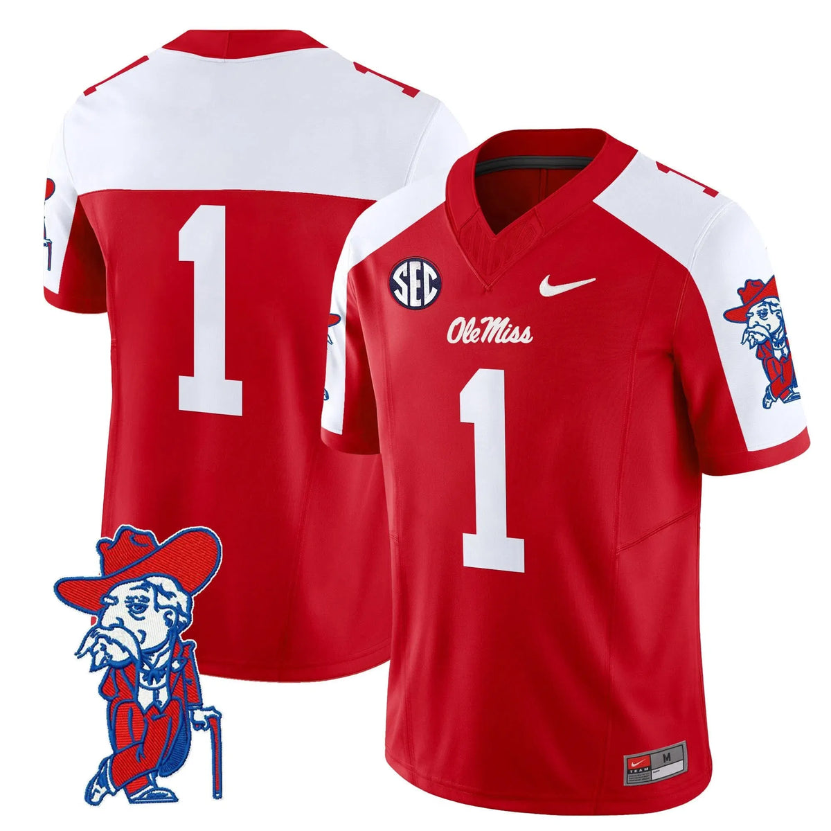 Personalized OMB 2026 Vapor Limited Jersey V2 - Red Alternate / #1 Team Stitched