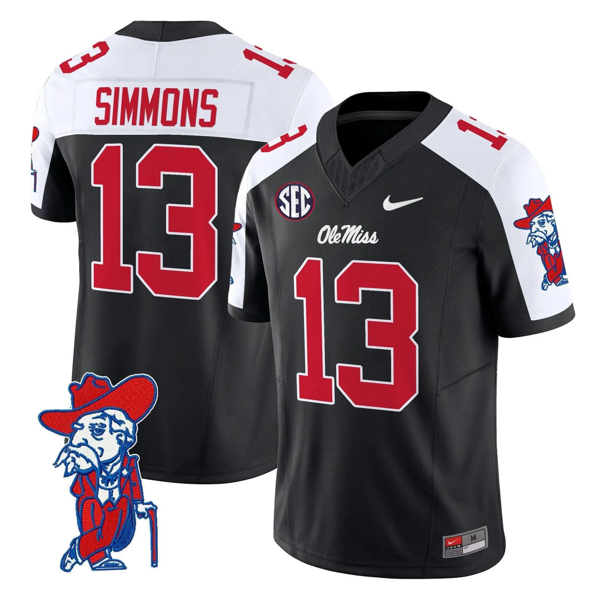 Personalized OMB 2026 Vapor Limited Jersey V2 - Black Alternate / Austin Simmons Stitched