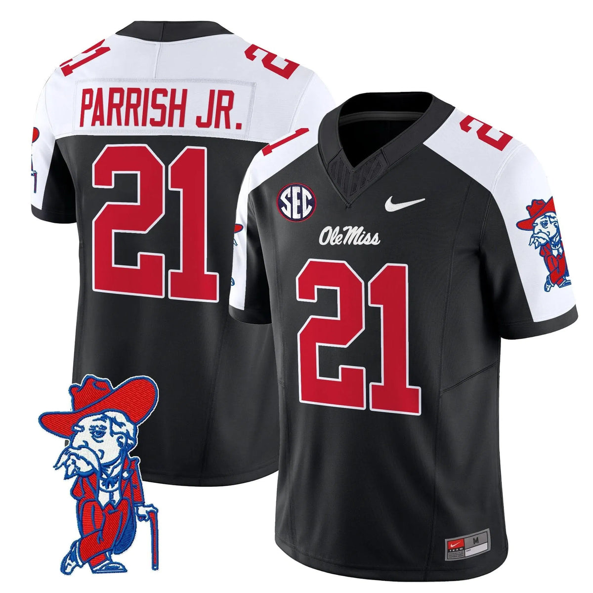 Personalized OMB 2026 Vapor Limited Jersey V2 - Black Alternate / Henry Parrish Jr. Stitched