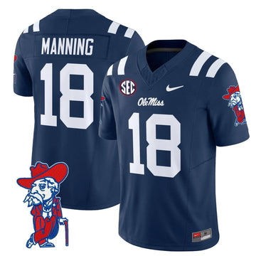 Personalized OMB 2026 Vapor Limited Jersey V2 - Navy / Archie Manning Stitched