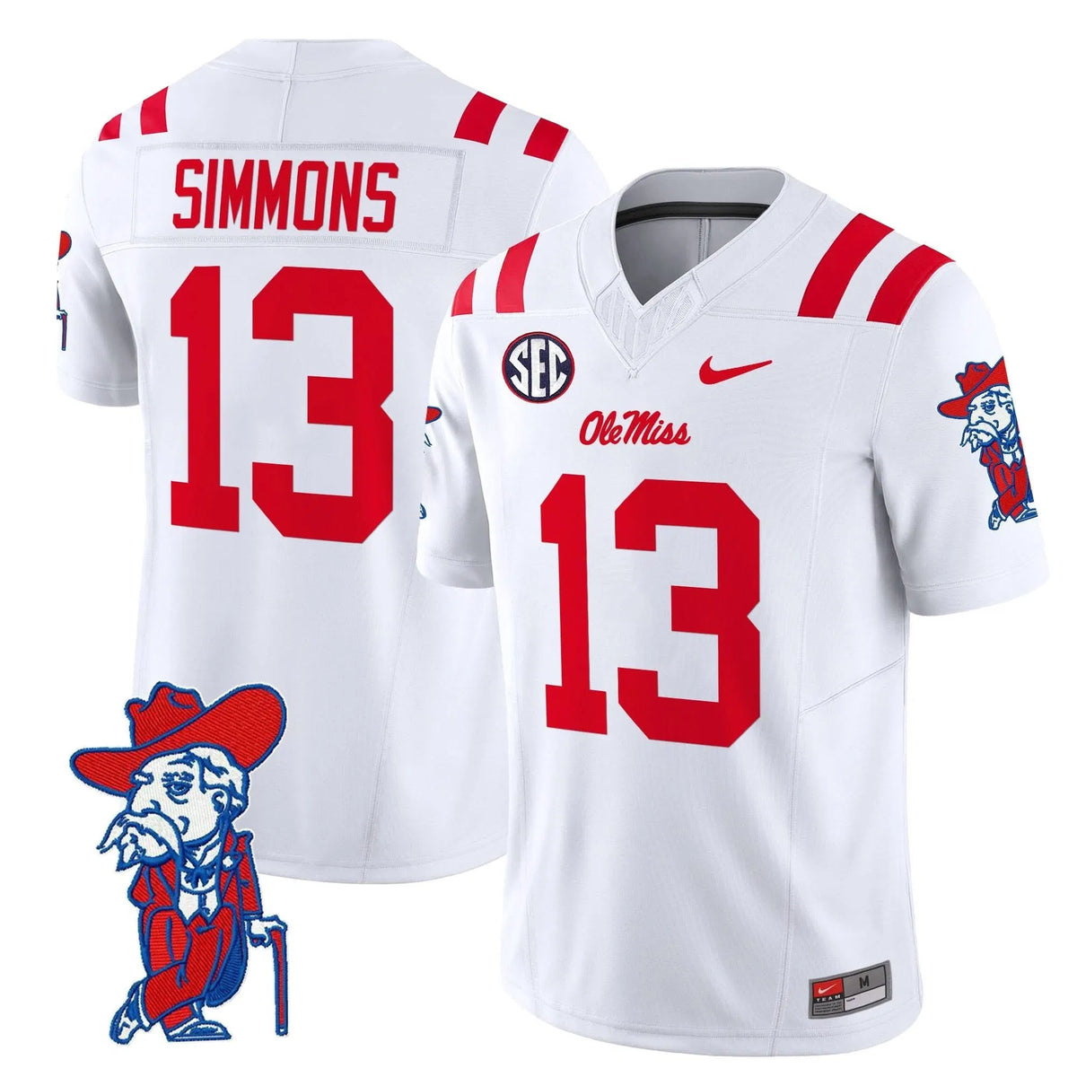 Personalized OMB 2026 Vapor Limited Jersey V2 - White / Austin Simmons Stitched