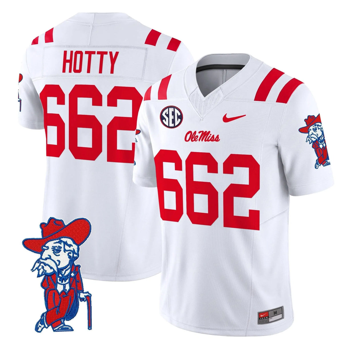 Personalized OMB 2026 Vapor Limited Jersey V2 - White / Hotty 662 Stitched
