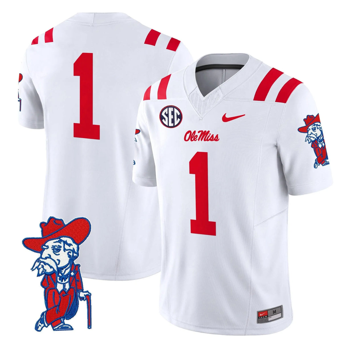 Personalized OMB 2026 Vapor Limited Jersey V2 - White / #1 Team Stitched