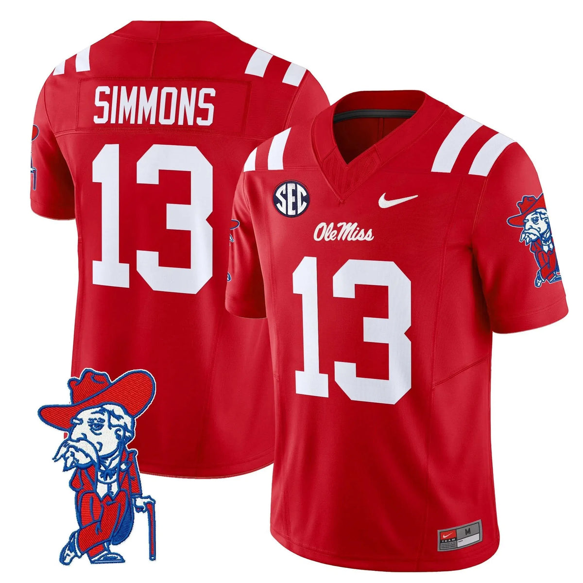 Personalized OMB 2026 Vapor Limited Jersey V2 - Red / Austin Simmons Stitched
