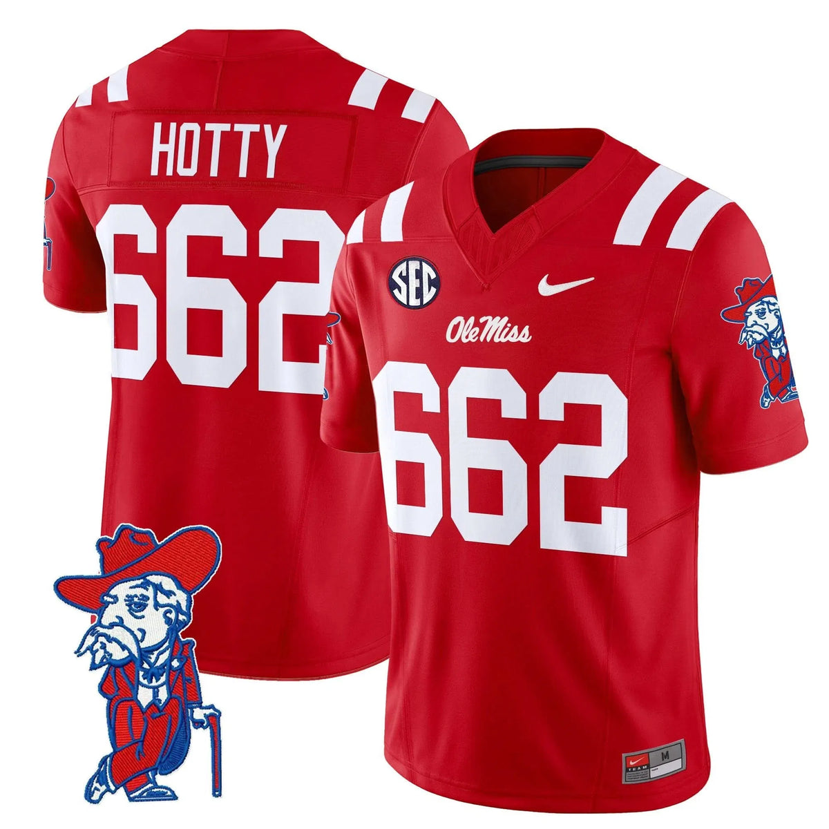 Personalized OMB 2026 Vapor Limited Jersey V2 - Red / Hotty 662 Stitched