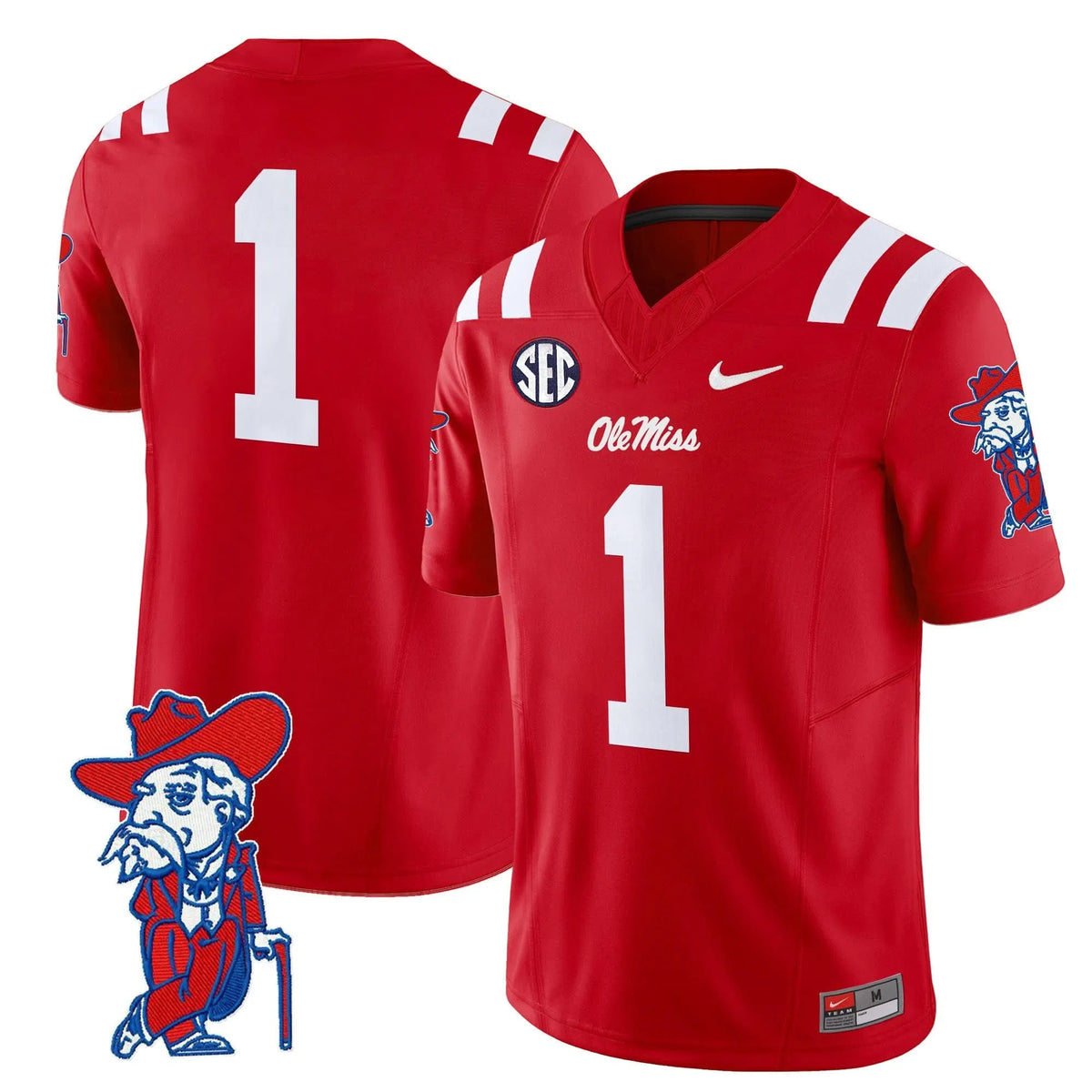 Personalized OMB 2026 Vapor Limited Jersey V2 - Red / #1 Team Stitched