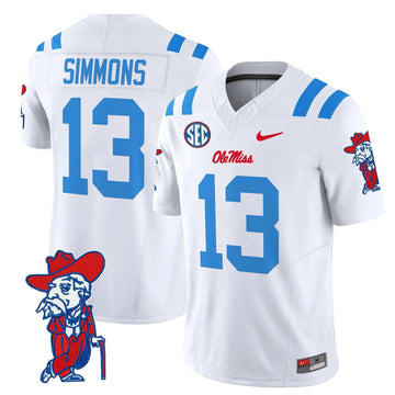 Personalized OMB 2026 Vapor Limited Jersey V2 - White Limited / Austin Simmons Stitched