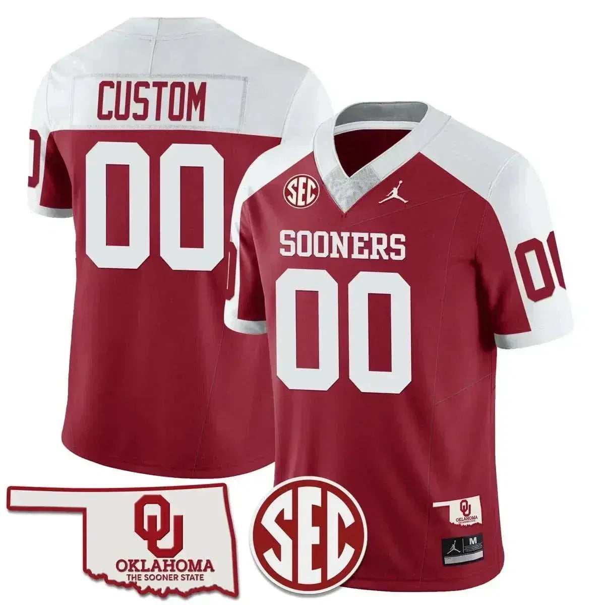 Personalized OS 2026 SEC Patch Vapor Premier Limited Custom Jersey - Alternate Red Stitched