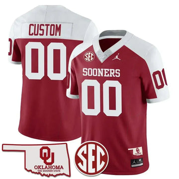 Personalized OS 2026 SEC Patch Vapor Premier Limited Custom Jersey - Alternate Red Stitched
