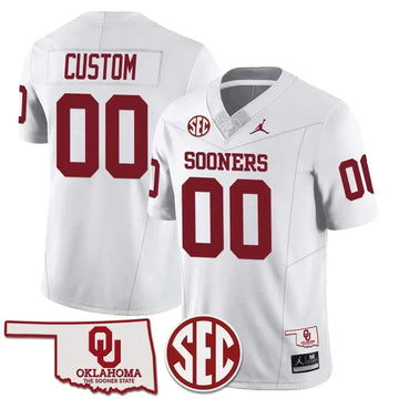 Personalized OS 2026 SEC Patch Vapor Premier Limited Custom Jersey - White Stitched