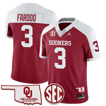 Personalized OS 2026 SEC Patch Vapor Premier Limited Jersey - Alternate Red / Jalil Farooq Stitched