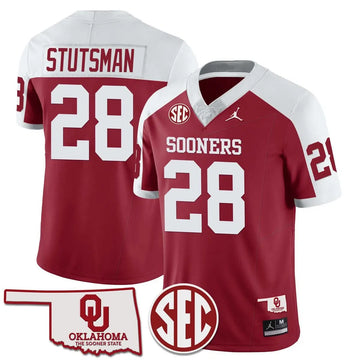 Personalized OS 2026 SEC Patch Vapor Premier Limited Jersey - Alternate Red / Danny Stutsman Stitched