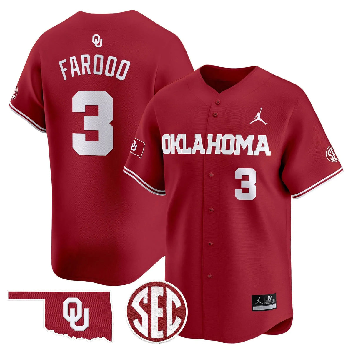 Personalized OS 2026 Vapor Premier Limited Jersey - SEC Patch - Crimson / Jalil Farooq Stitched
