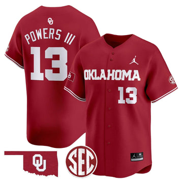 Personalized OS 2026 Vapor Premier Limited Jersey - SEC Patch - Crimson / Reggie Powers III Stitched