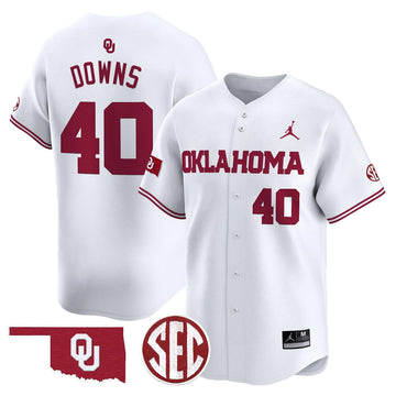 Personalized OS 2026 Vapor Premier Limited Jersey - SEC Patch - White / Ethan Downs Stitched