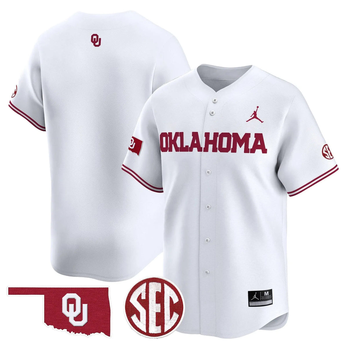 Personalized OS 2026 Vapor Premier Limited Jersey - SEC Patch - White / Team Stitched
