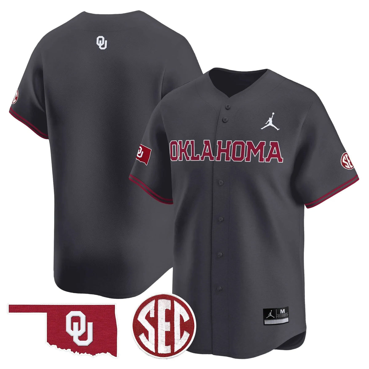 Personalized OS 2026 Vapor Premier Limited Jersey - SEC Patch - Anthracite / Team Stitched