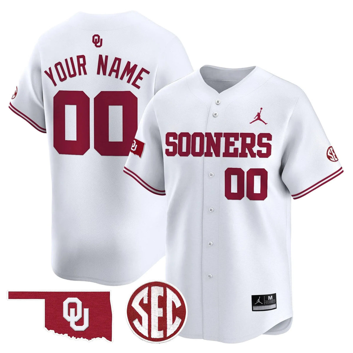 Personalized OS 2026 Vapor Premier Limited Custom Jersey V2 - SEC Patch - White Stitched