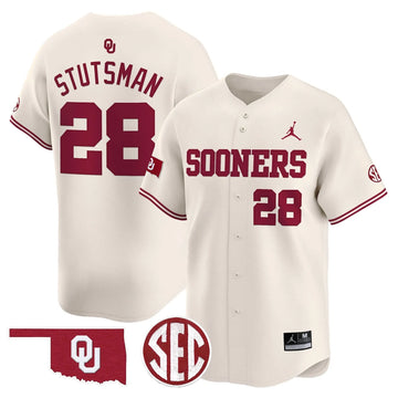 Personalized OS 2026 Vapor Premier Limited Jersey V2 - SEC Patch - Cream / Danny Stutsman Stitched