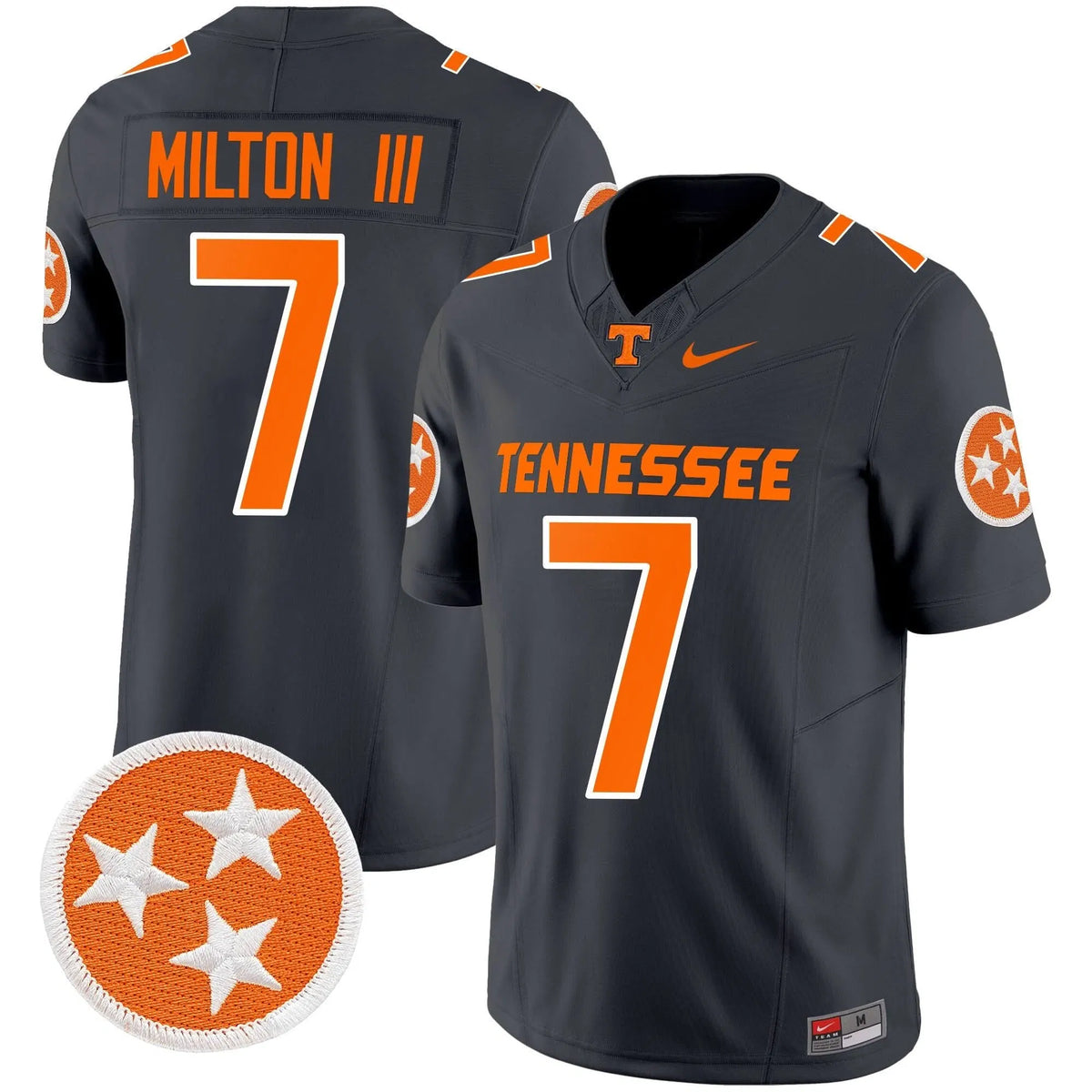 Personalized TV 2026 Vapor Limited Jersey - Smokey Grey / Joe Milton III Stitched