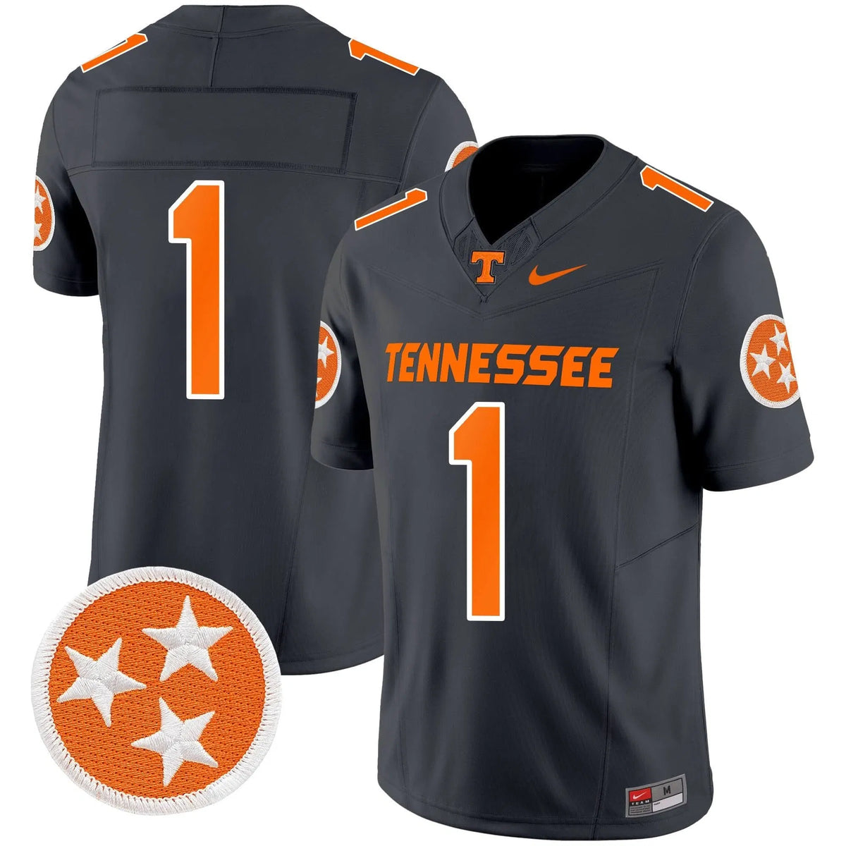 Personalized TV 2026 Vapor Limited Jersey - Smokey Grey / #1 Team Stitched