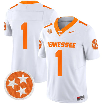 Personalized TV 2026 Vapor Limited Jersey - White / #1 Team Stitched